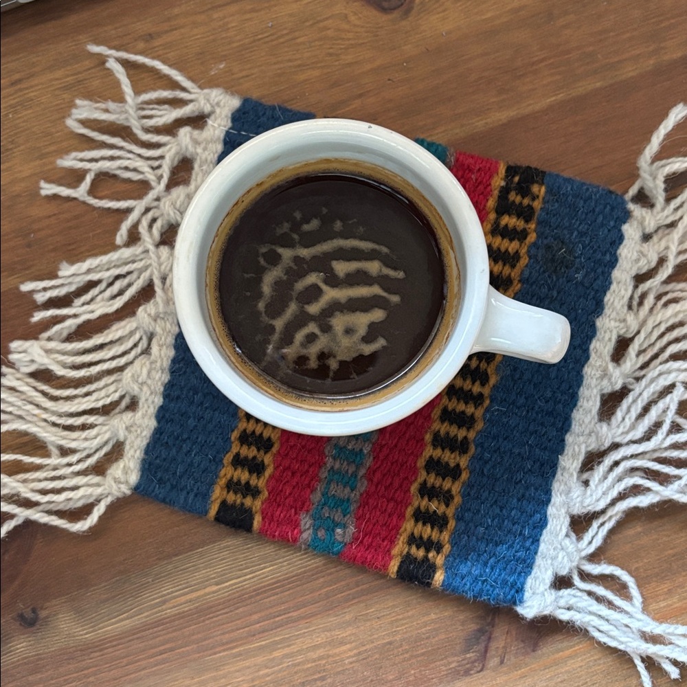 Set of 6 wool handmade mug rugs coasters southwestern Pendleton